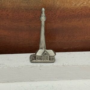 Cuteri Pewter Miniature Figure Lighthouse Engraved Vintage